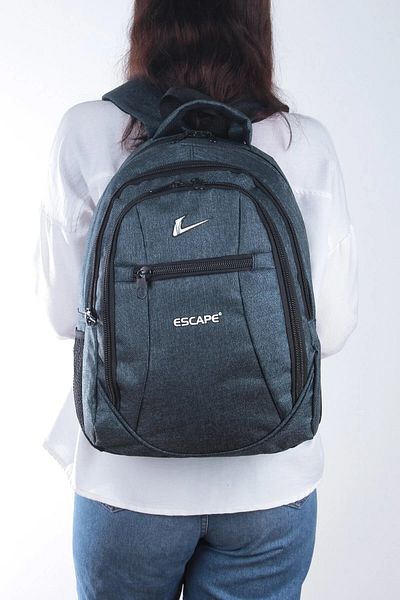 ESCAPE 307 Unisex Green Daily Travel Student School Backpack with Laptop Compartment