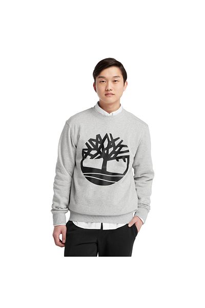 Timberland Tree Logo Crew Neck Φούτερ Ανδρικό γκρι φούτερ Tb0a2bj80521
