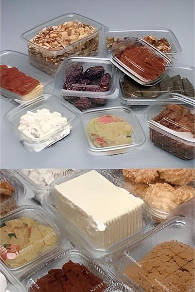 AMBALAJ YERİ Plastic Leak Proof Container 1000 gr 100 Pieces Transparent Storage Container Disposable Bowl