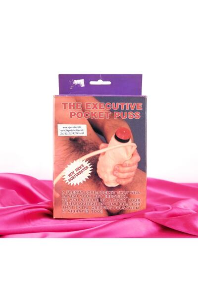 The Executive Pocket Puss Şişirme Pompalı Titreşimli Yeni Nesil Erkek Mastürbatörü
