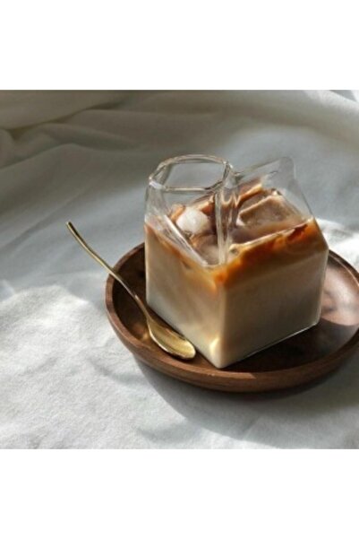 Bardak Shop Süt Kutusu Şeklinde Cam Bardak 350ml