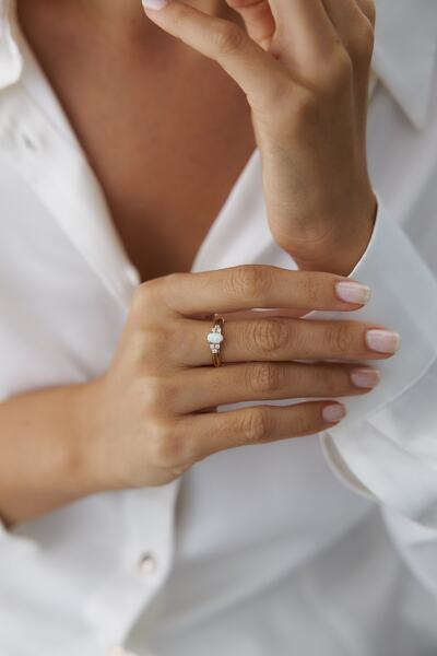 YAVUZ KUYUMCULUK 14 Ayar Altın Sedef Yüzük