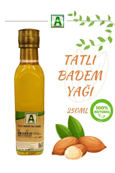 Aktarzane Tatlı badem yağı 250ml sweet almond oil dulcis amigdalinas oleum doğal badem yağı 250ml