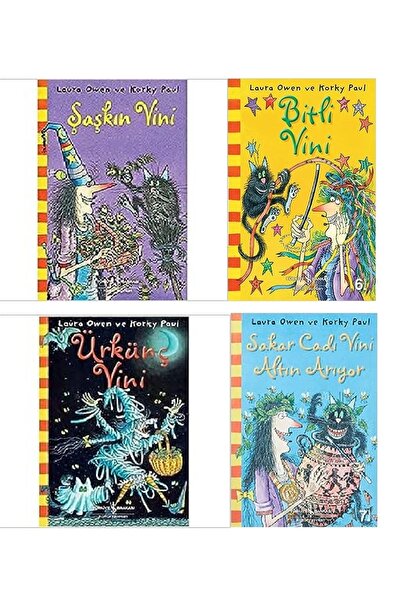 TÜRKİYE İŞ BANKASI KÜLTÜR YAYINLARI Sakar Cadı Vini 4 Kitap Şaşkın Vini- Vini...