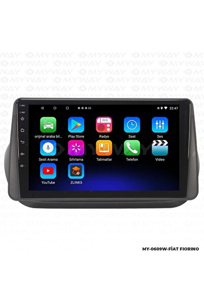 MYWAYY FİAT FİORİNO ANDROİD 12 MULTİMEDYA CARPLAY 2GB RAM+32GB HDD NAVİGASYON...