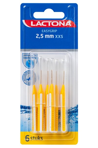 Diş Arası Easygrıp Xxs 2,5 Mm 6`lı Sarı Arayüz Fırçası