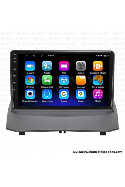 MYWAYY FORD FİESTA ANDROİD 12 MULTİMEDYA CARPLAY 2GB RAM+32GB HDD 2009-2012 NAVİGASYON EKRAN