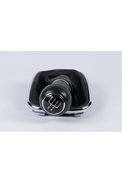 CAROSAR Volkswagen Golf4 Bora Gear - Wide Type Nickel Plated Gasoline Knob and Gaiter