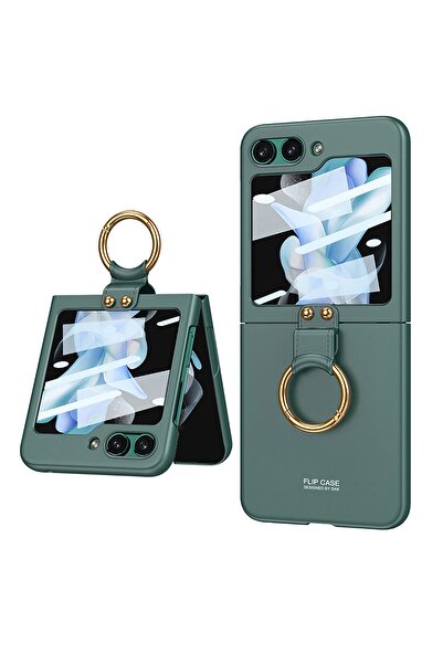 Rivor Samsung Galaxy Z Flip 5 Uyumlu Kılıf Flip Ring Katlanabilir Armour Yüzü...