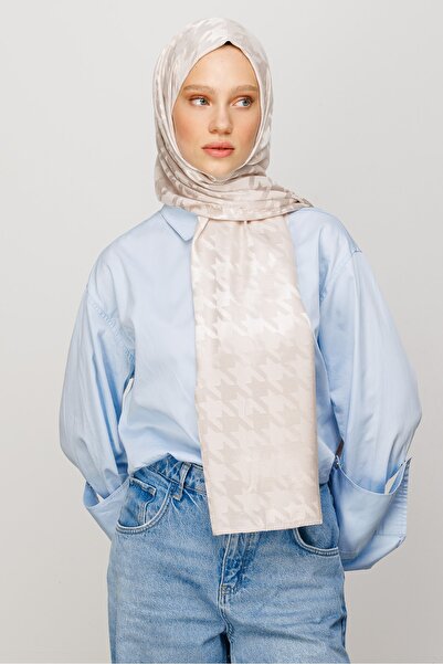 Mooncorn شال جاكار لامع بنمط هاوندزتوث