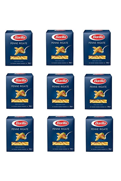 Barilla Penne Rigate Kalem Makarna 500 G x 9 Adet (Koli)