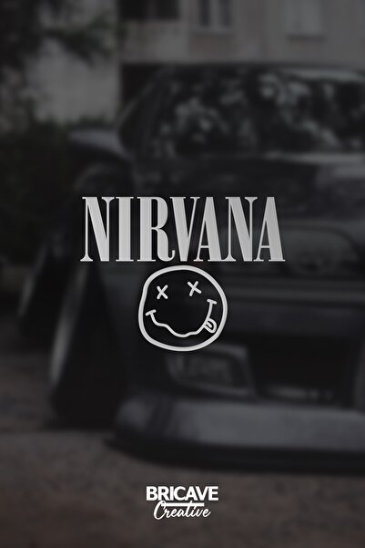 Bricave ملصق نيرفانا JDM حمضي للسيارة والدراجة النارية مقاس 28 × 22 سم
