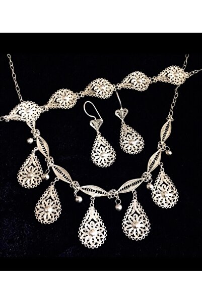 MİR GÜMÜŞ 925 ayar gümüş mardin midyat Telkari 3’lü set