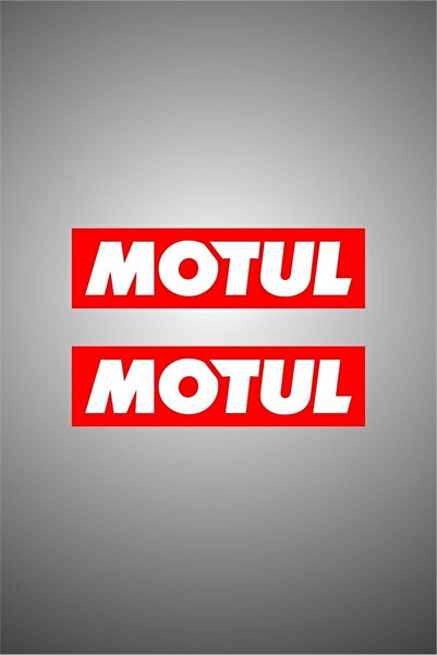 AVERY MOTUL Yazılı 2 Adet Yağ Sticker Motosiklet Sticker, Oto Sticker 15 x 4 cm