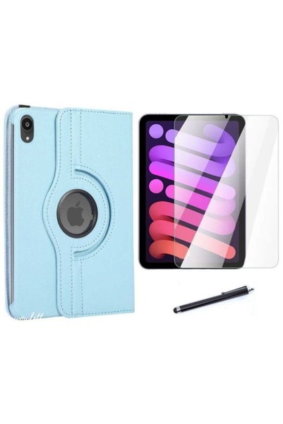 piblue Ipad Mini 7 2024 /mini 6 Dönerli Pu Deri Standlı Tablet Kılıfı Ekran K...