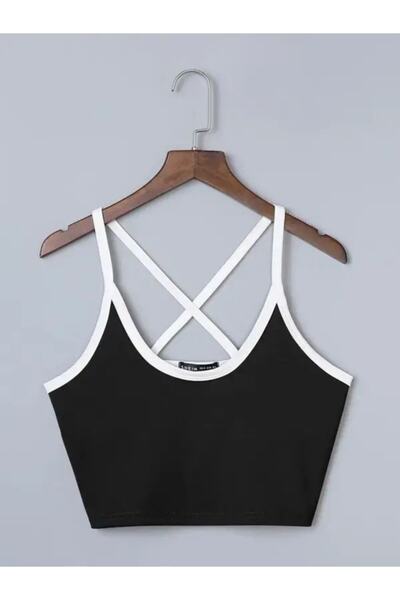 JamaisVu White Strappy Crop Undershirt