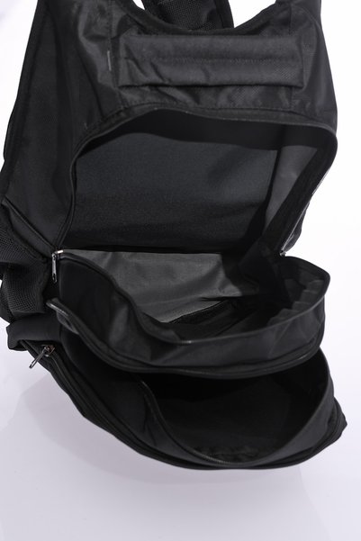 Strong Bag حقيبة ظهر مدرسية يومية باللون الأسود للجنسين