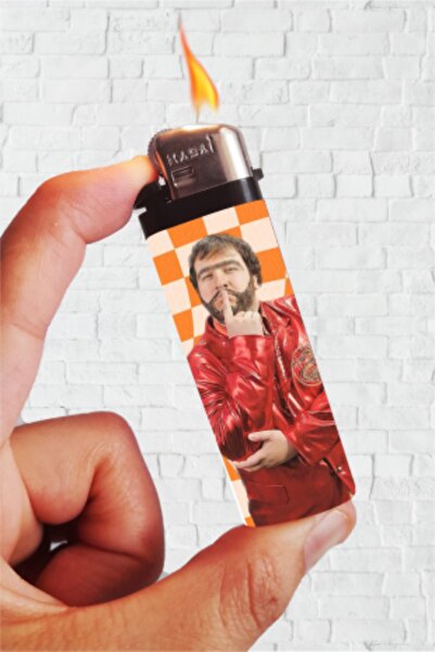 SARANG Çakmak Japon Recep Ivedik Baskılı Full Kaplamalı Gazlı Çakmak