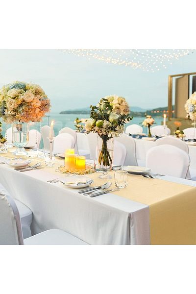 stay home Party Wedding Party Decoration Carefree Black Out Shiny Runner 30 x 260cm 2 Pieces