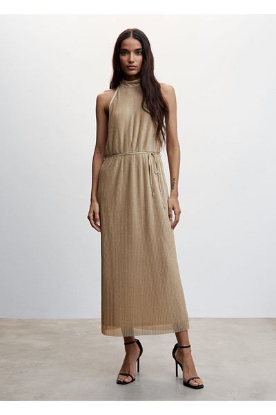 MANGO Woman Φόρεμα Lureks Halter Collar