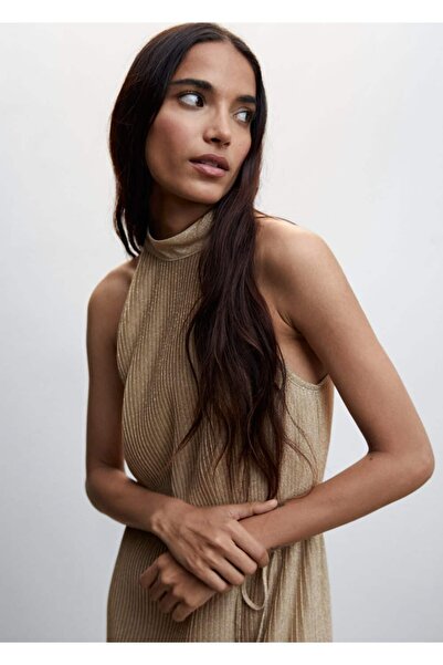 MANGO Woman Lureks Halter Yaka Elbise