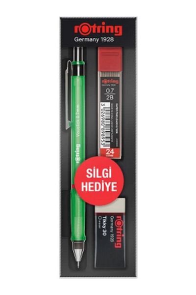 Rotring Visuclick Pen School Set Green 0.7 Mm Versatil