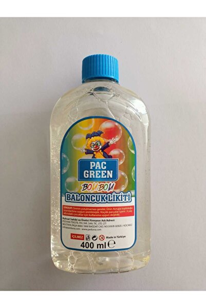 pac green8 Baloncuk Tabancası Sıvısı Baloncuk Likidi Baloncuk Köpüğü