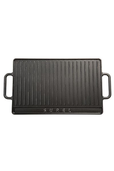 Sürel Black Rectangular Cast Iron Grill 26x42 Cm