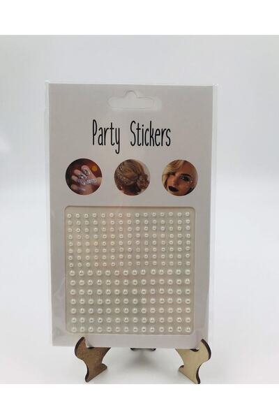 EBMER Incili Yüz Taşı Sticer Vücut Sticer Makyaj Taşı Tırnak Taşı Sticer Saç ...