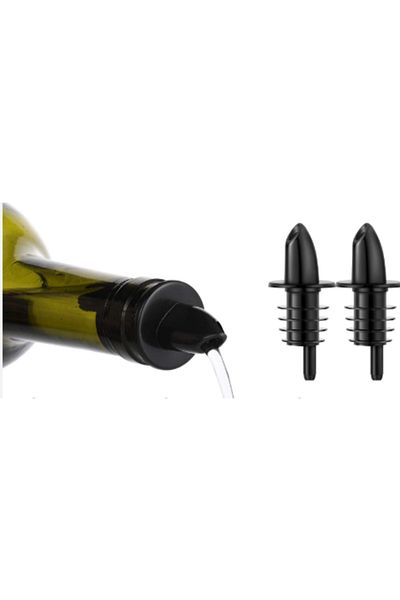 adin tasarım Bottle Pourer 2-Piece Bottle Stopper Wine Cocktail Pourer Beverage Pouring Apparatus Silicone Dropper