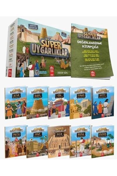 Model Eğitim Yayınları Süper Uygarlıklar Hikaye Serisi (10 Kitap) + 1 Adet Oyun Hamuru Hediyeli