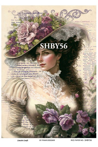 LİNEART LineArt Brass Decopage Paper LA-SHBY56