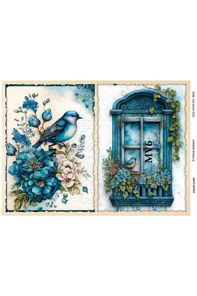 LİNEART LineArt Brass Decopage Paper LA-MV6