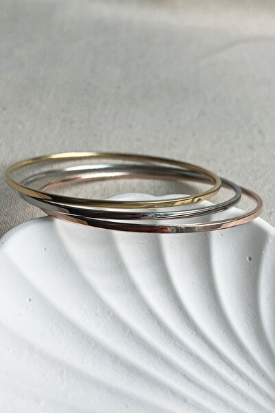 MODA Caprea الصلب أجدا ثلاثة ألوان سوار المرأة تشويه مقاومة 20 سم طول المعصم ...