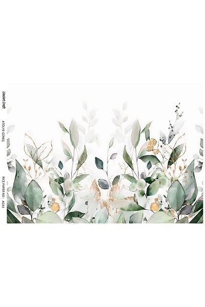 LİNEART LineArt Brass Decopage Paper LA-AG93