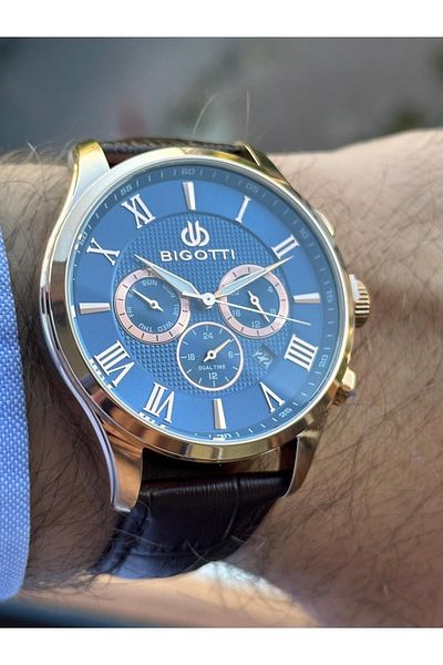 Bigotti BIGOTTY DUAL TIME (IN SECOND SPECIFIC WATCH DIAL) STYLISH ACTIVE INDICATORS QUALITY MEN'S WRISTWATCH
