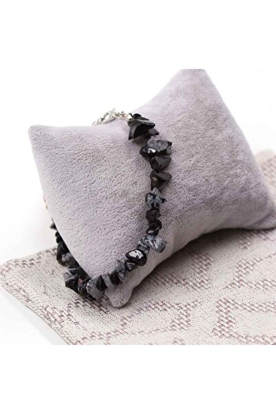 MYTAKIAĞACIMFH سوار من حجر السج (قوس قزح) حجر ندفة الثلج غير شكل من الحجر الط...