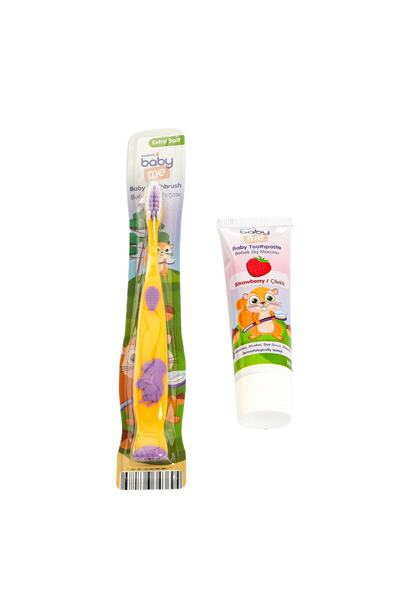 Baby&Me Bebek Çilekli Diş Fırçası ve Macunu Seti