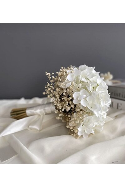 Genel Markalar Yeni Sezon Beyaz Ortanca Gelin Çiçeği Ve Yaka Çiçeği