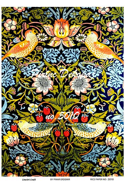 LİNEART LineArt Brass Decopage Paper LA-5010