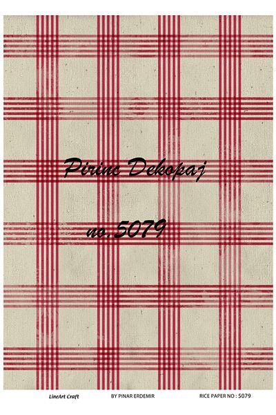LİNEART LineArt Brass Decopage Paper LA-5079