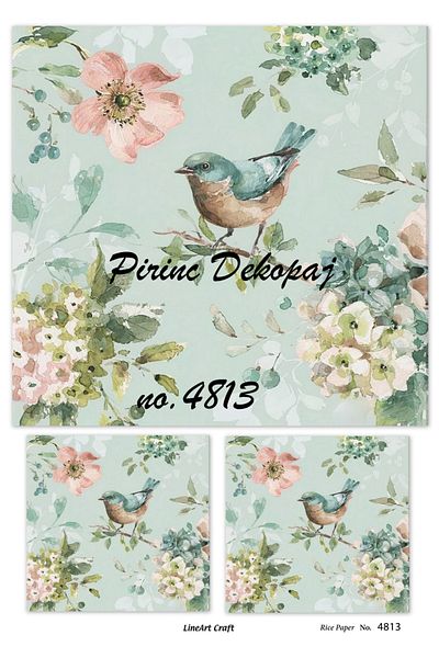 LİNEART LineArt Brass Decopage Paper LA-4813