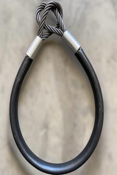 LİDERSAN ÇELİK motorsiklet 3 Metre 14 mm kesilmez Çelik Halat 14 Mm Kalınlık ...