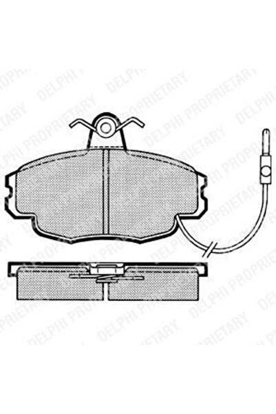 DELPHİ Ön Fren Balatası R9 Brodway/r11 Flaş/r18/ R19 Eropa/renault Symbol/renault Megane /twıngo / Sandero