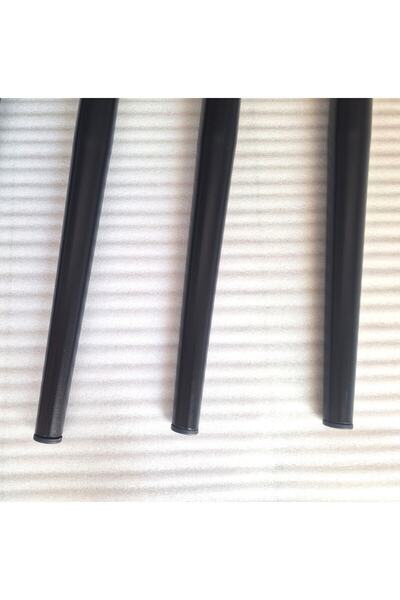 DEMONTEPARK 4 picioare conice din metal negru - picior unghiular de 72 cm (diametrul țevii 5,1 cm)