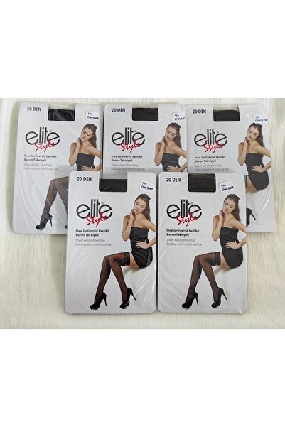 ELİTE STYLE Λεπτές κάλτσες πάνω από το γόνατο χωρίς καλτσοδέτα 5 ΣΥΣΚΕΥΑΣΙΑ