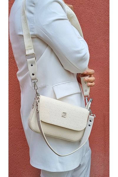 Just Polo justpolo women's 3 compartment baguette and crossbody bag with two straps