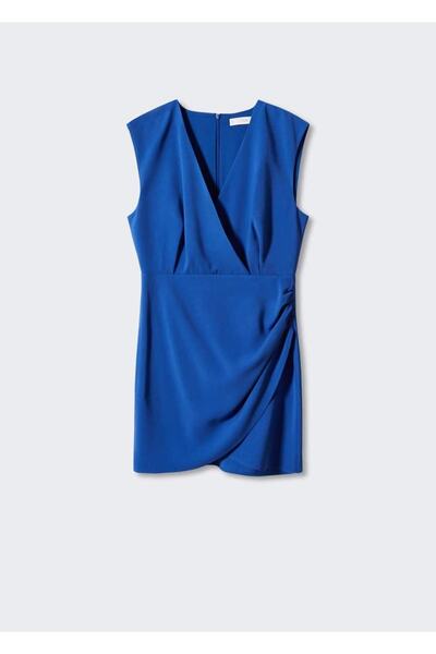 MANGO Woman Drape Detaylı Elbise
