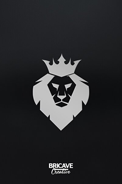 Bricave Aslan Kral JDM Araba-Motosiklet Cam Etiket Sticker 18x25cm