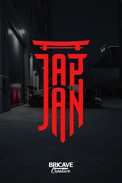 Bricave اليابان رسالة JDM سيارة دراجة نارية ملصق الزجاج الأمامي 16x28 سنتيمتر